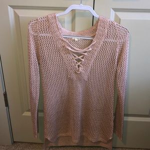 Pink sweater!